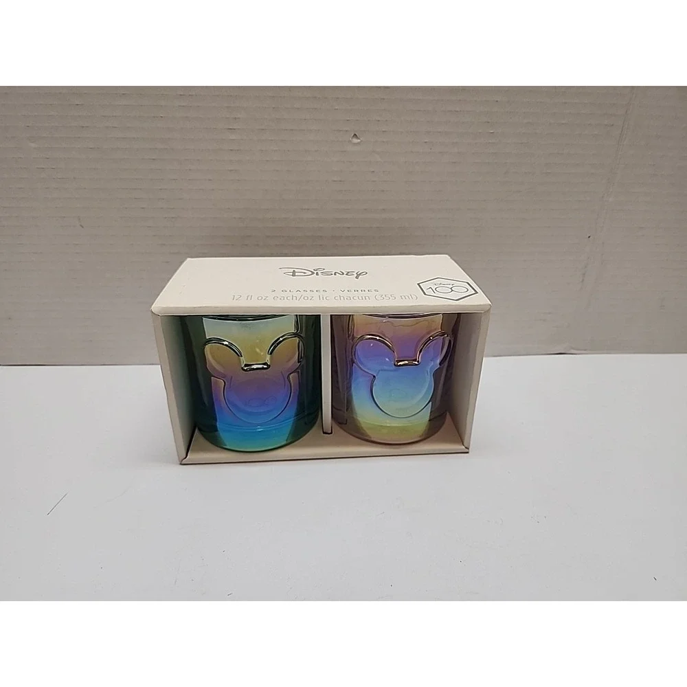 Hallmark Disney 100 Years of Wonder Set of 2  Mickey Ears cups 12oz NEW!!
